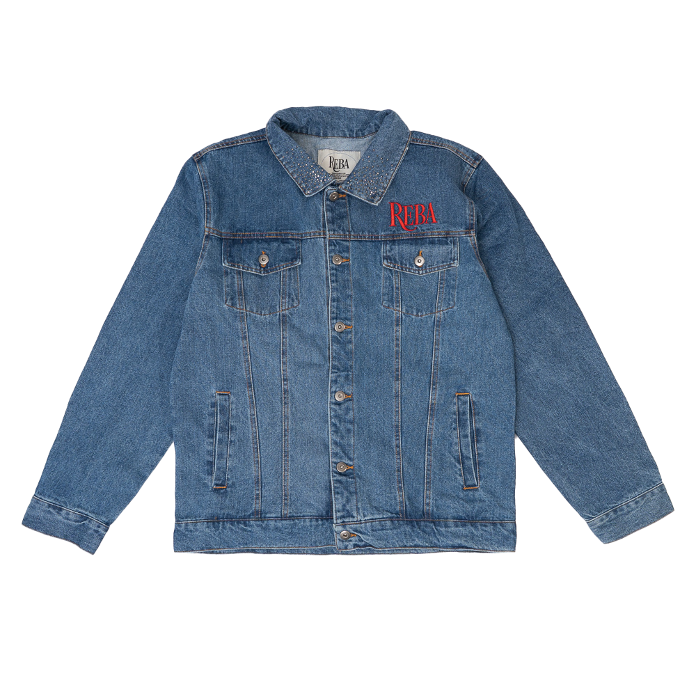 Embroidered Logo Denim Jacket - Reba McEntire Not That Fancy Store