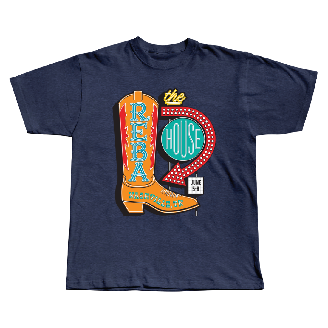 Reba's House Boot Tee