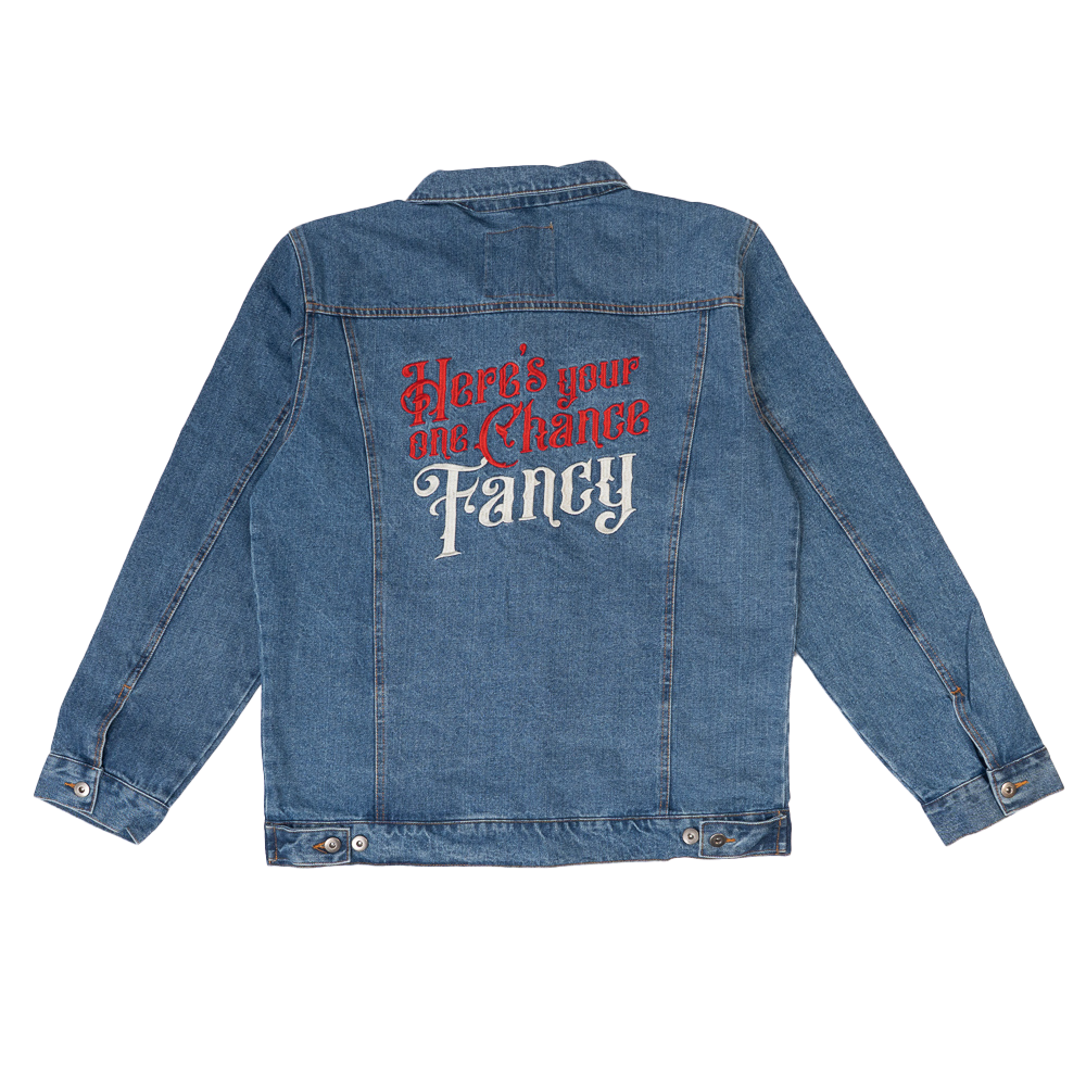 Embroidered Logo Denim Jacket Back