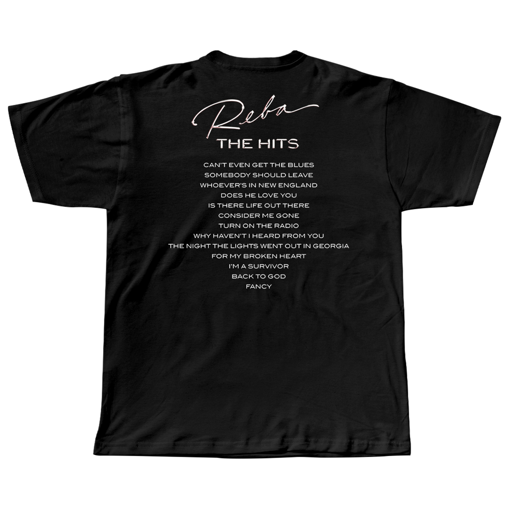 The Hits Black Tee Back