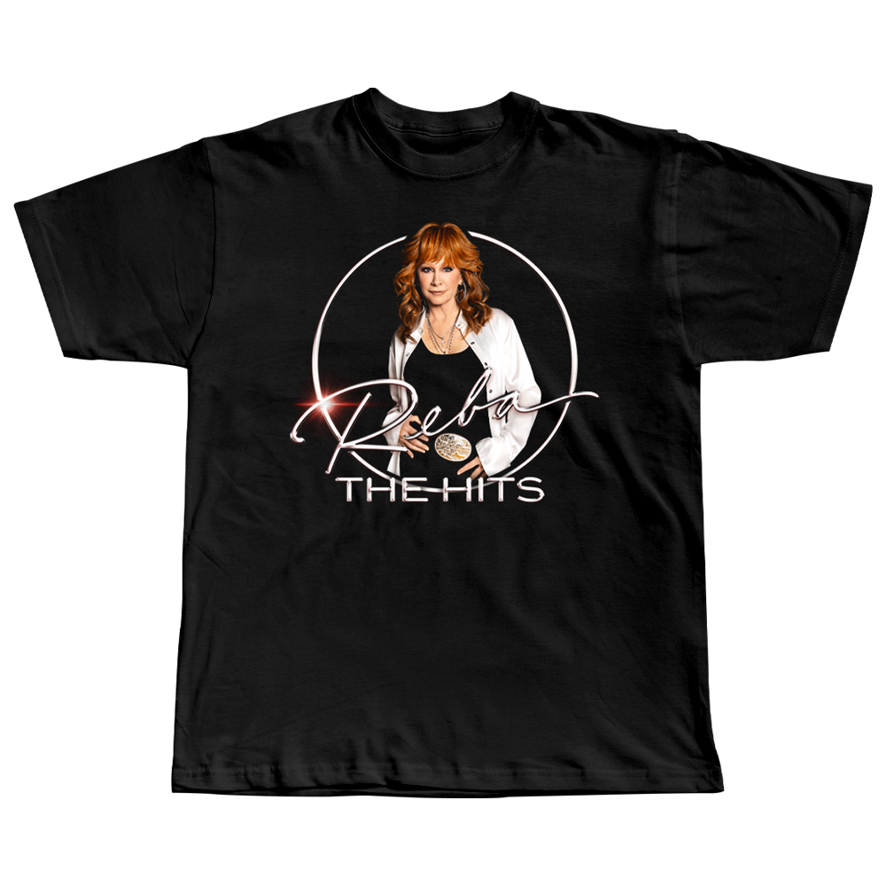 The Hits Black Tee Front